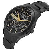 Armani Exchange Automatic Black Stainless Steel Mens Watch