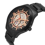 Armani Exchange Multifunction Black Stainless Steel Mens Watch