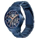 Armani Exchange Automatic Blue Stainless Steel Mens Watch