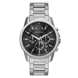 17430478 - Banks Chronograph Stainless Steel Black Dial Mens Watch