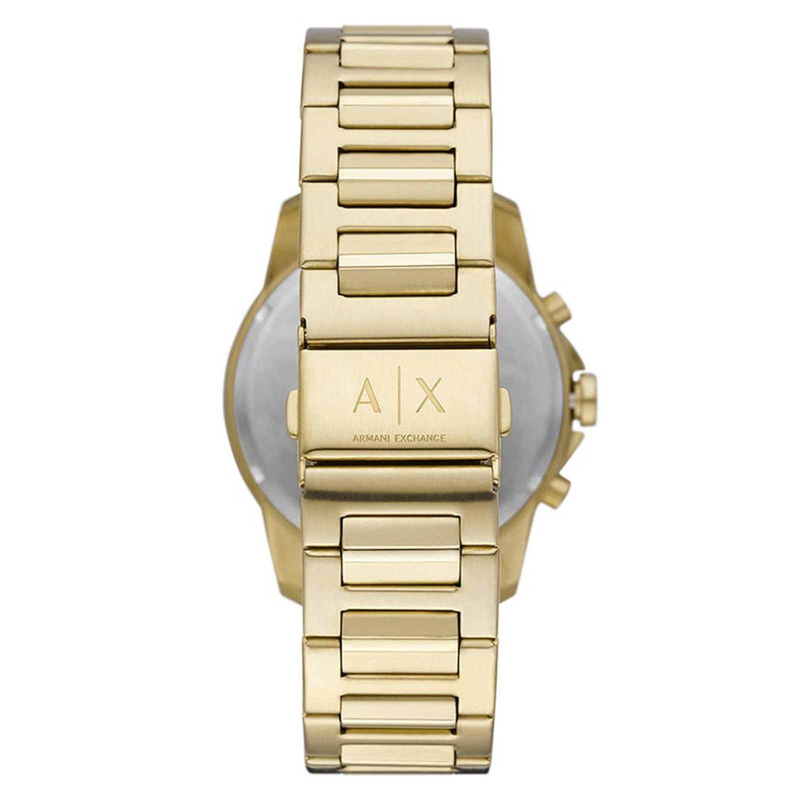 Armani Exchange Banks Chronograph Stainless Steel Grey Dial Mens Watch