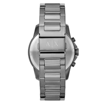 Armani Exchange Banks Chronograph Stainless Steel Blue Dial Mens Watch