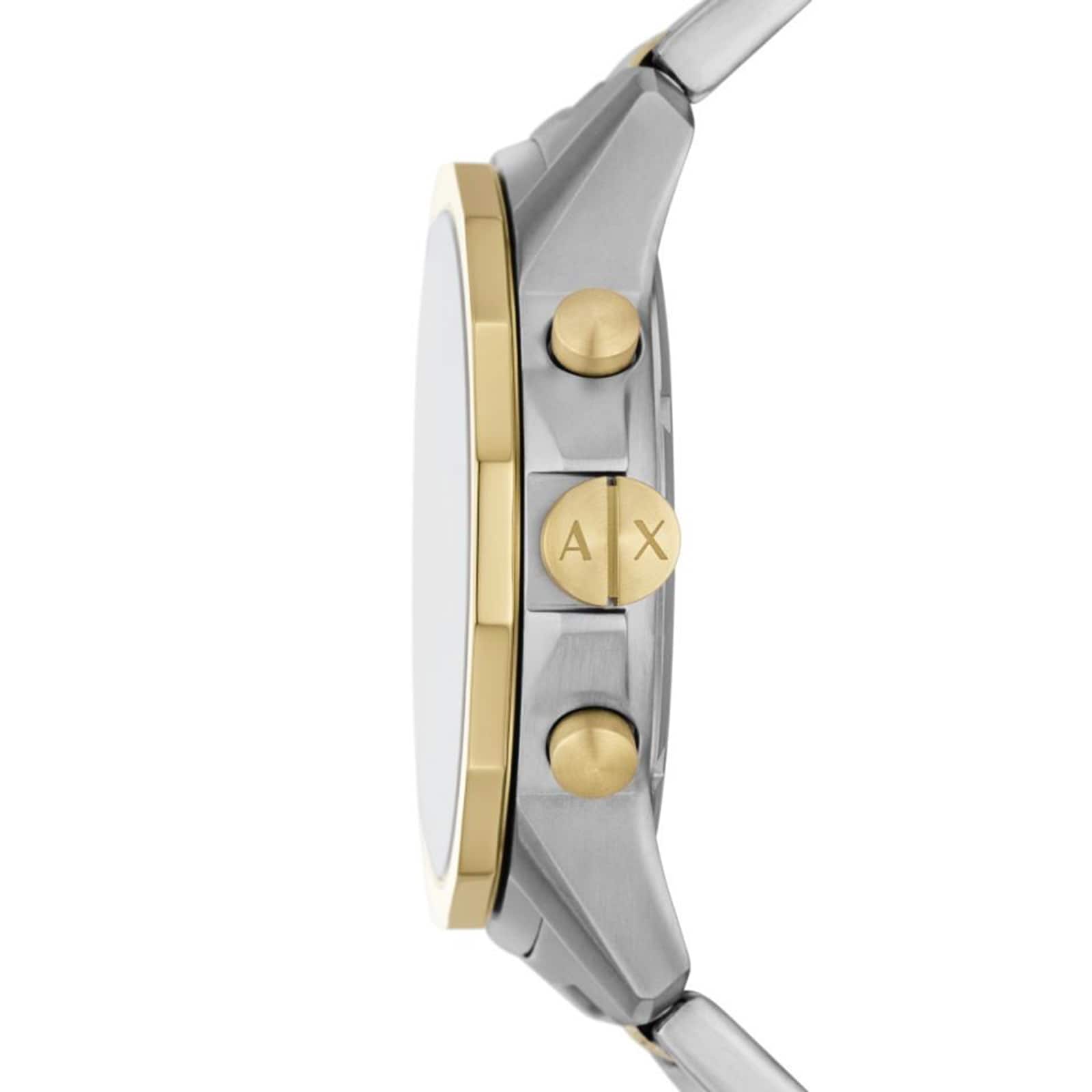 Armani Exchange Banks Chronograph Two-Tone Stainless Steel Watch and Bracelet Set