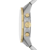 Armani Exchange Chronograph Two-Tone Stainless Steel Watch and Bracelet Set