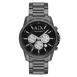 17430484 - Banks Chronograph Stainless Steel Black Mens Watch