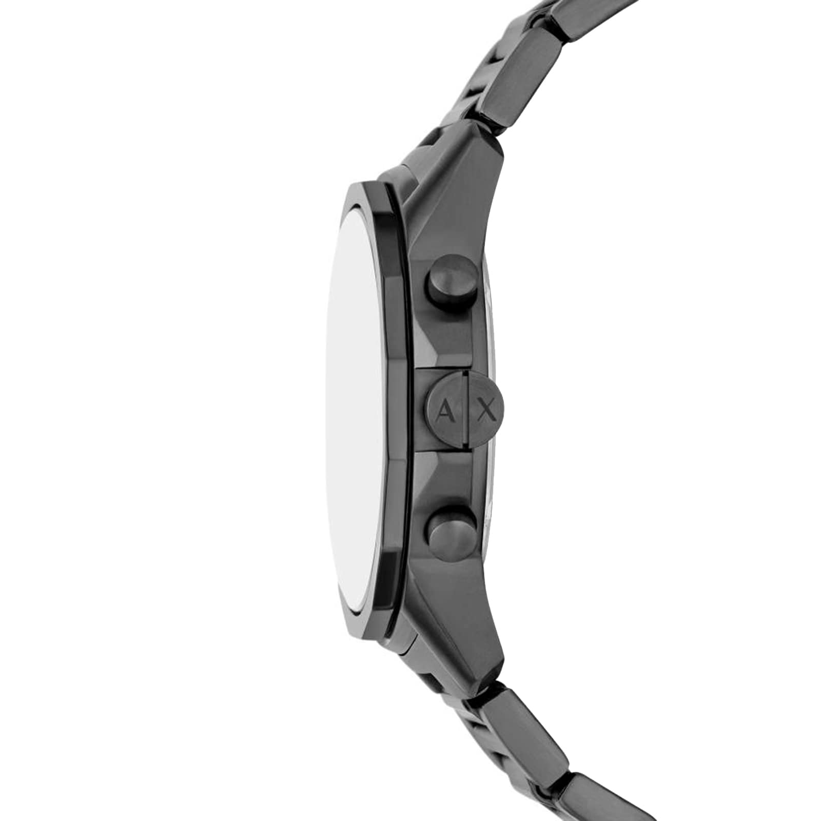 Armani Exchange Banks Chronograph Stainless Steel Black Mens Watch