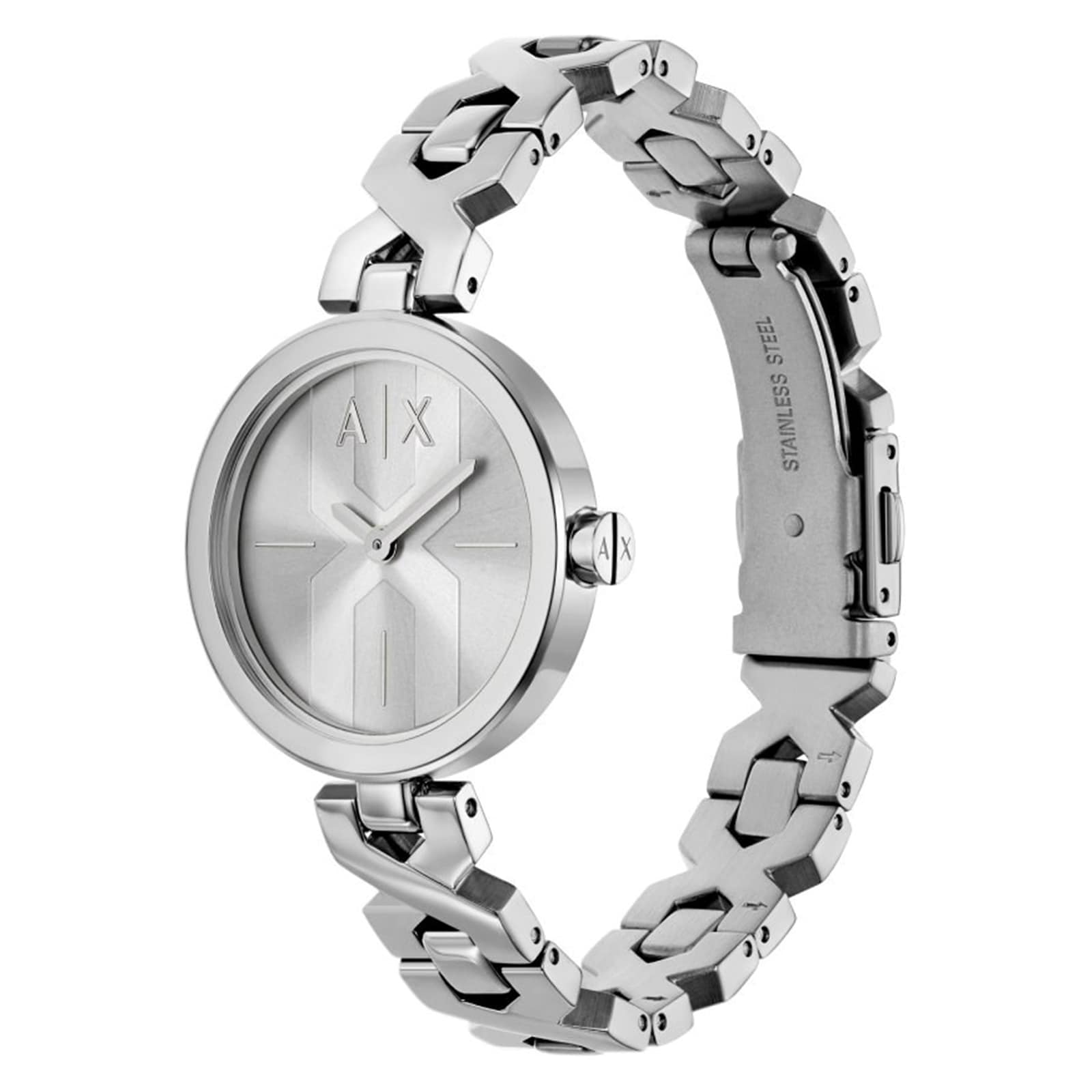Armani Exchange Two-Hand Stainless Steel Ladies Watch
