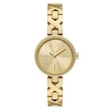 Armani Exchange Two-Hand Gold-Tone Stainless Steel Ladies Watch