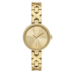 17430486 - Ava Two-Hand Gold-Tone Stainless Steel Ladies Watch