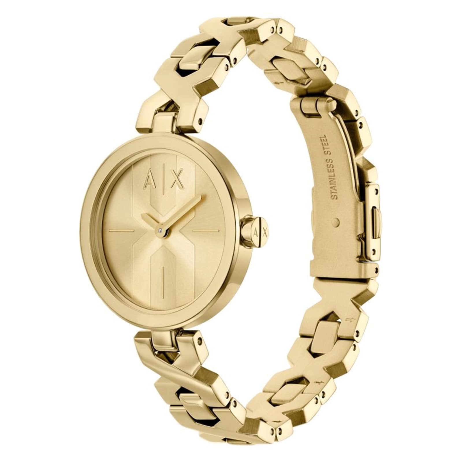 Armani Exchange Ava Two-Hand Gold-Tone Stainless Steel Ladies Watch