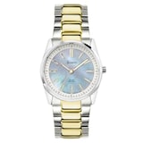 Accurist Everyday Solar 30mm Ladies Bracelet Watch Mother Of Pearl