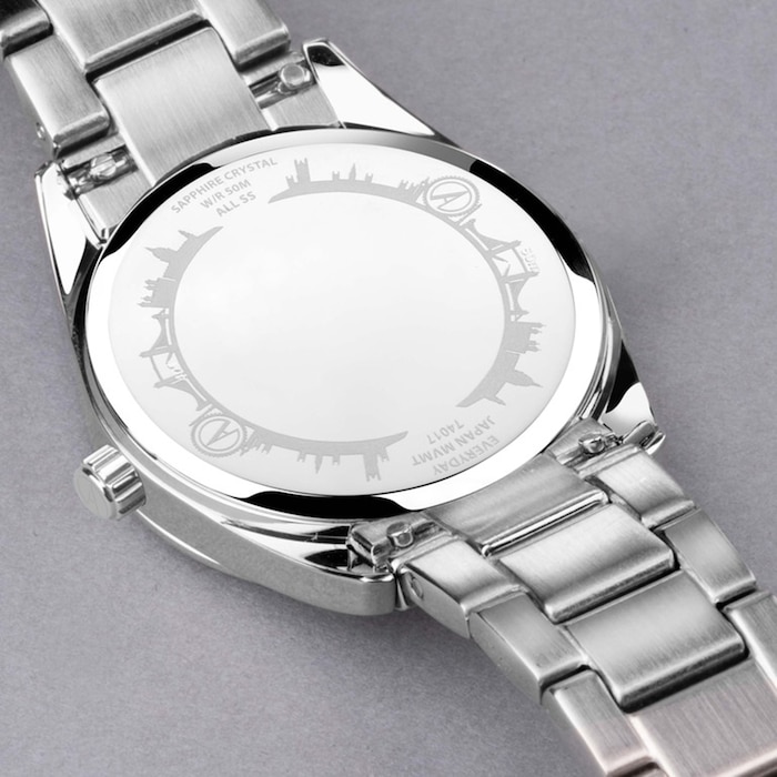 Accurist Everyday Solar 30mm Ladies Bracelet Watch Mother Of Pearl