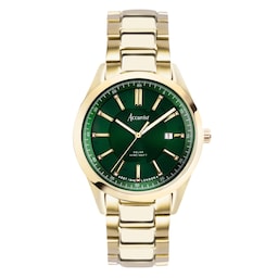 17451134 - Everyday Solar 40mm Mens Bracelet Watch Green