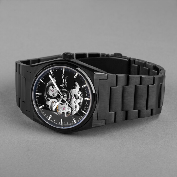 Accurist Origin Black Stainless Steel Automatic 41mm Watch