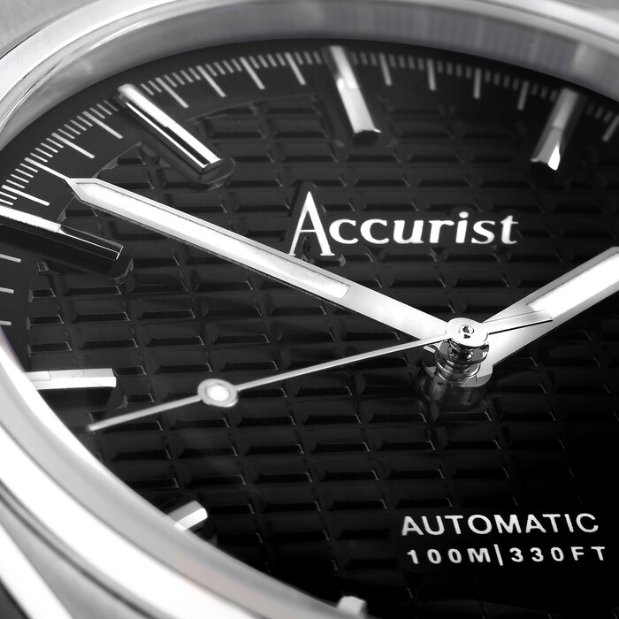 Accurist Origin Black Stainless Steel Automatic 41mm Watch