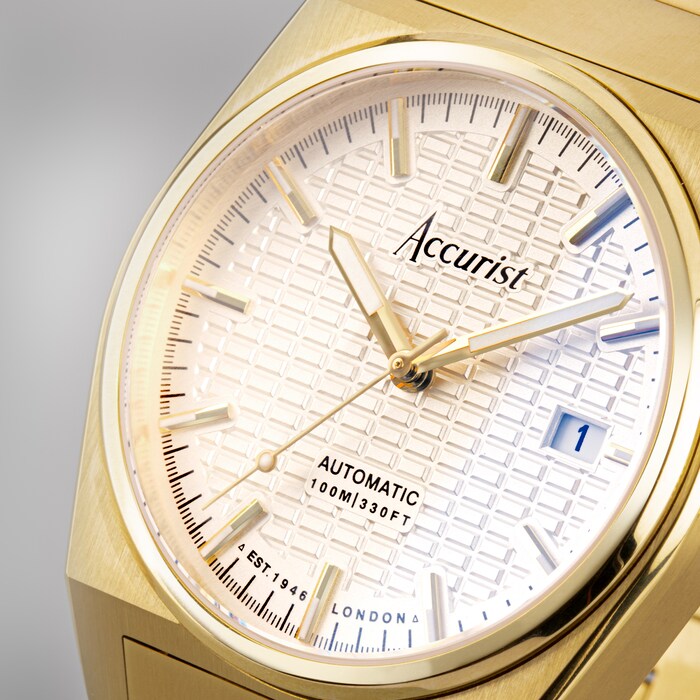 Accurist Origin White Stainless Steel Automatic 41mm Watch