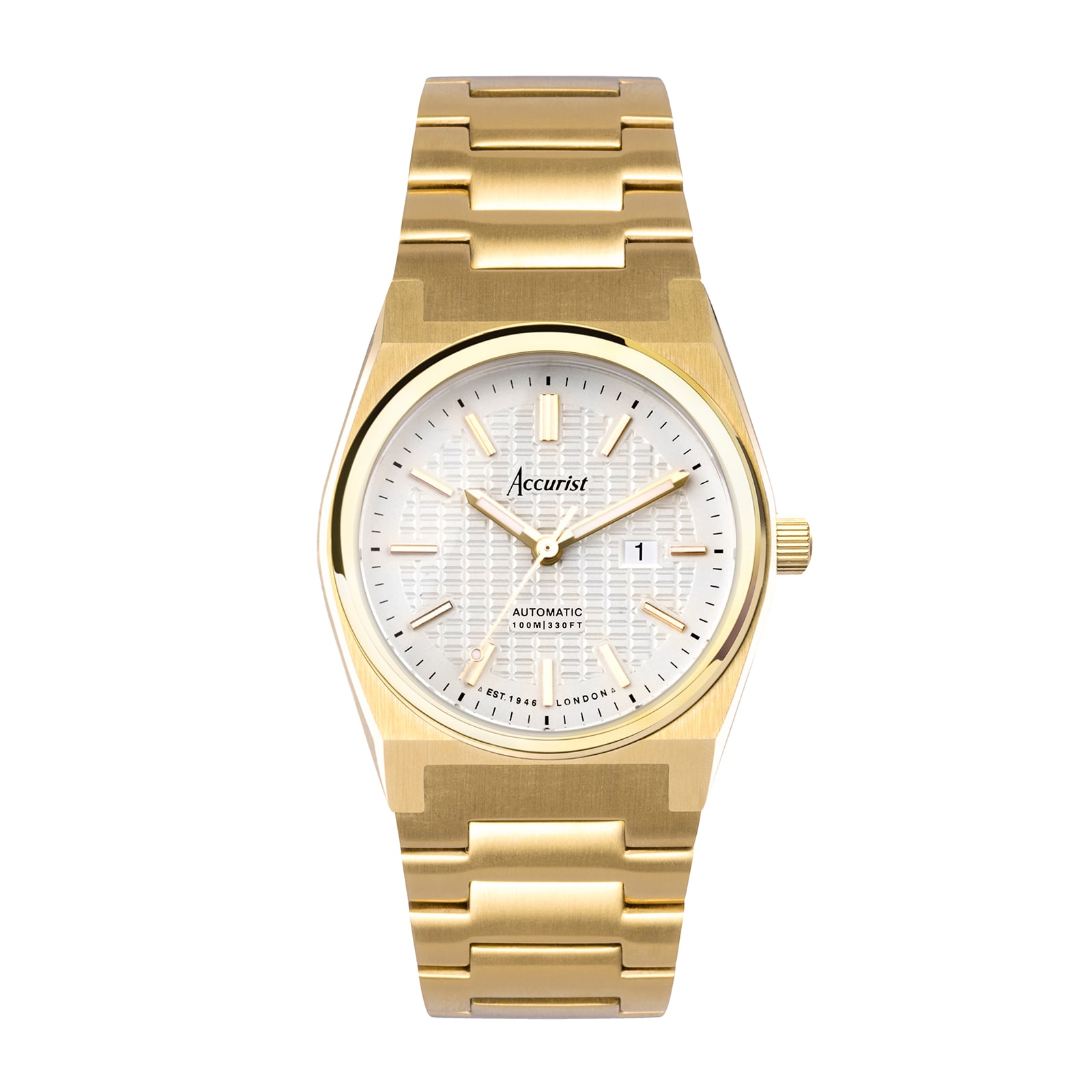 Origin White Stainless Steel Automatic 34mm Watch