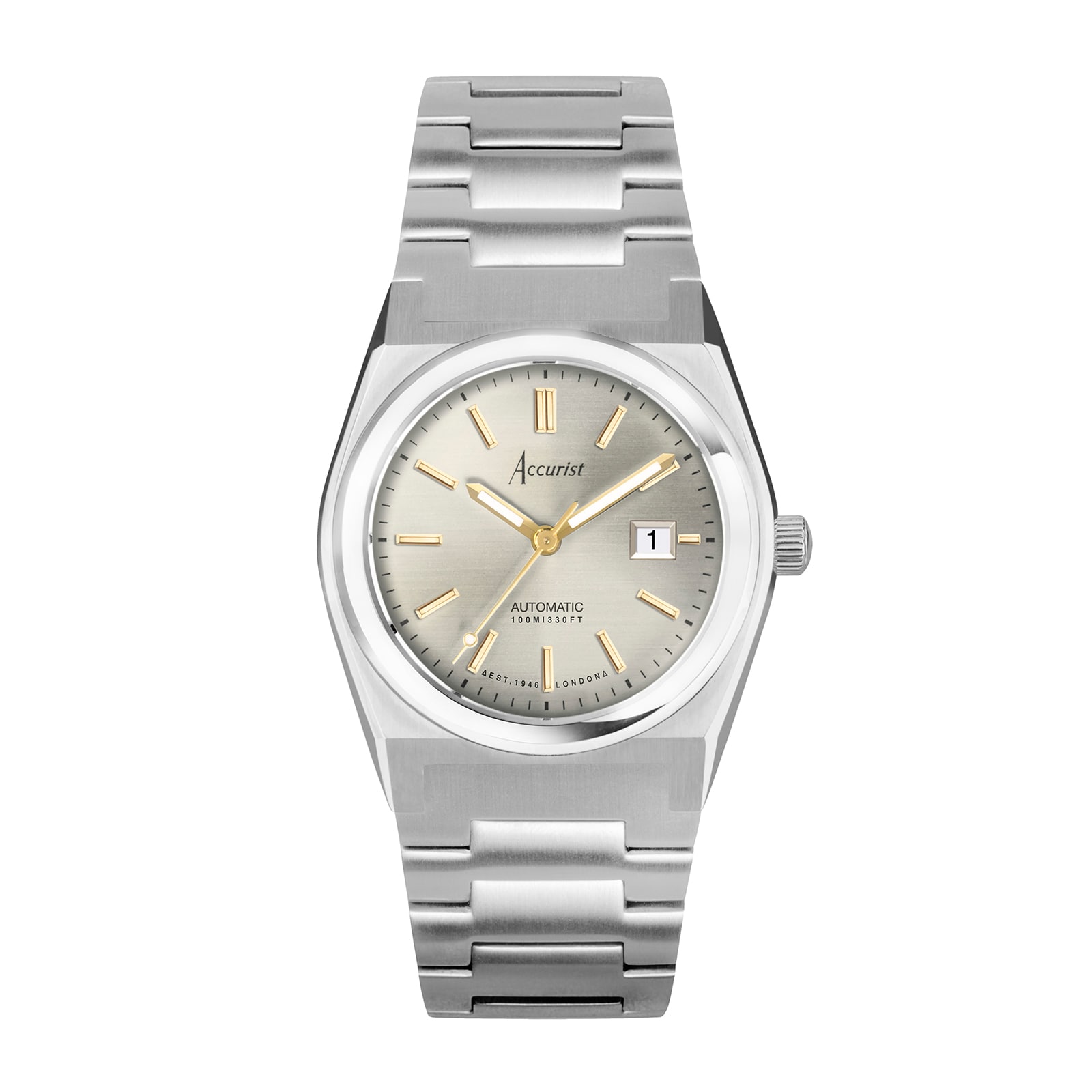 Origin Champagne Stainless Steel Automatic 34mm Watch