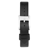 Accurist Dress Diamond 28mm Ladies Black Leather Strap Watch Mother Of Pearl