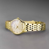 Accurist Dress Diamond 28mm Ladies Bracelet Watch Champagne