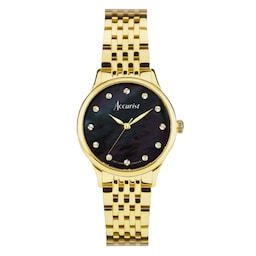 17451166 - Dress Diamond 28mm Ladies Bracelet Watch Mother Of Pearl