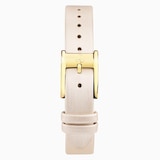 Accurist Dress Diamond 28mm Ladies Cream Leather Strap Watch Champagne