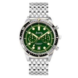 17451207 - Dive Stainless Steel Green Dial Mens Watch