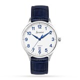 Accurist Classic Blue Leather Strap 37mm Watch