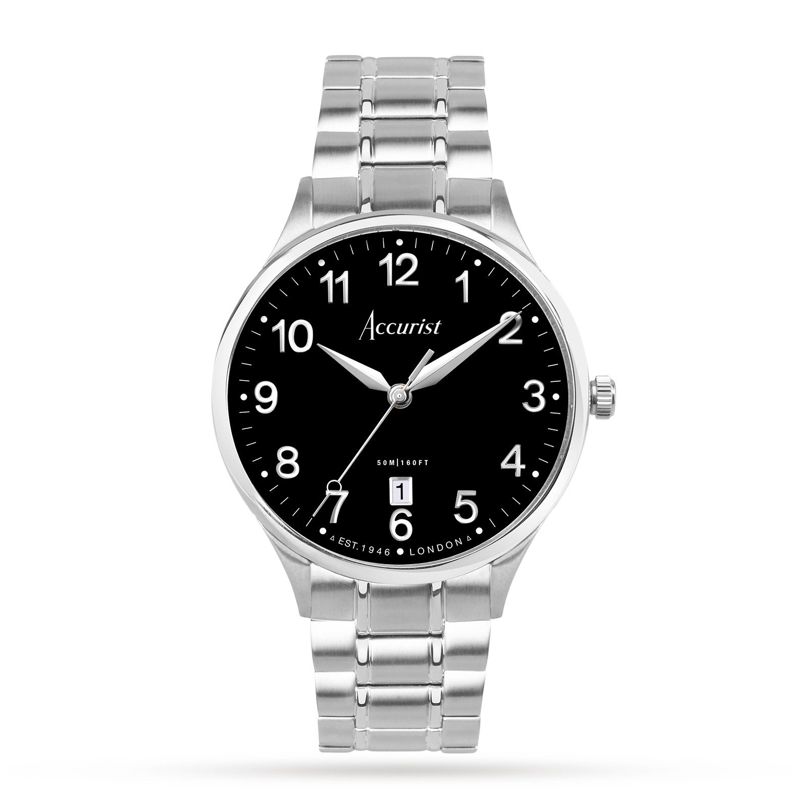 Classic Stainless Steel Bracelet 37mm Watch