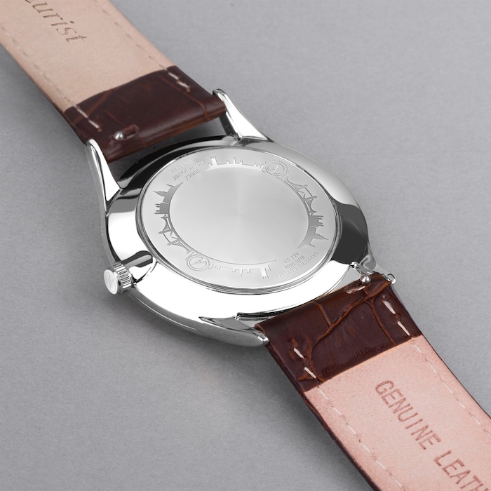 Accurist Classic Brown Leather Strap 37mm Watch