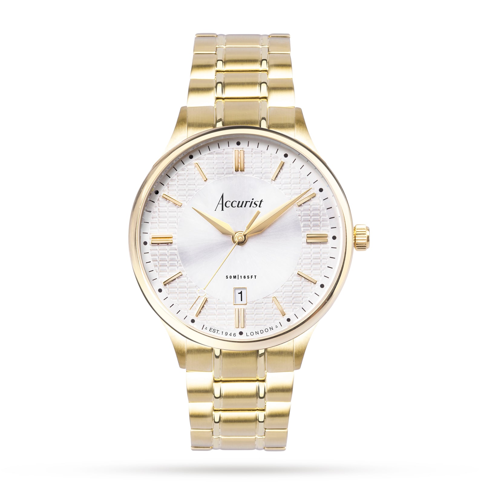 Classic Gold Stainless Steel Bracelet 37mm Watch