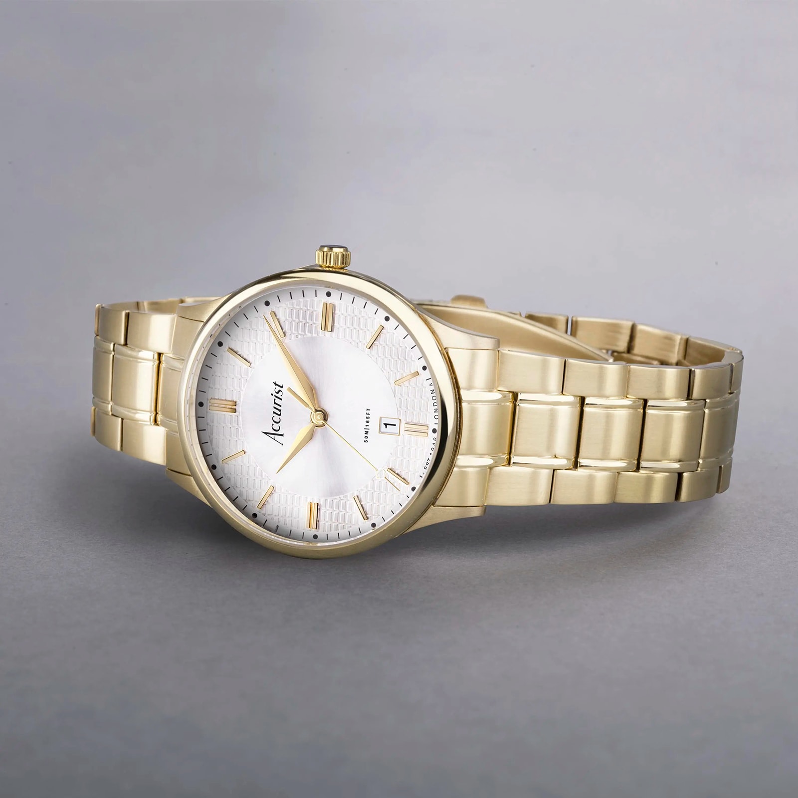 Accurist Classic Brown Leather White Dial Mens Watch Accurist Classic Brown Leather White Dial Mens Watch