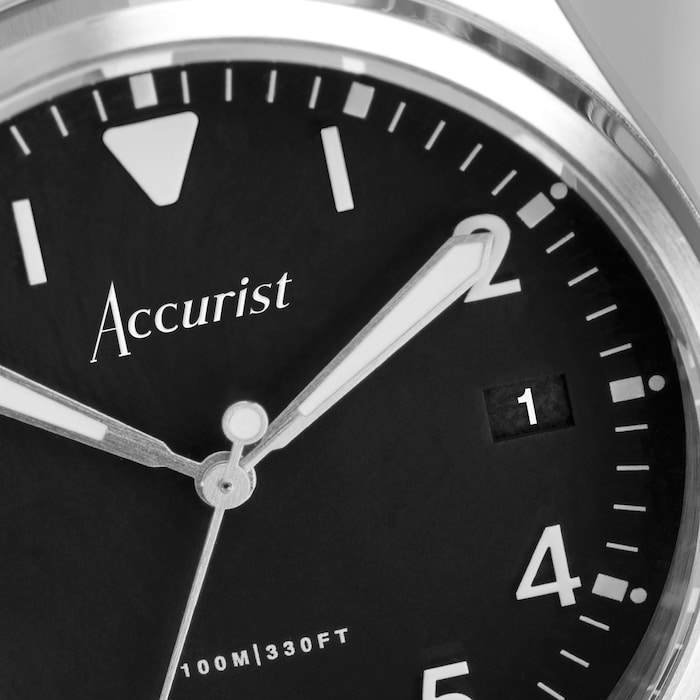 Accurist Aviation Stainless Steel Bracelet 41mm Watch
