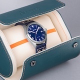 Accurist Aviation Blue Leather Strap 41mm Watch