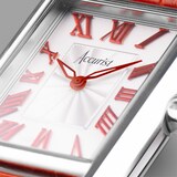 Accurist Rectangle Red Leather Strap 26mm Watch