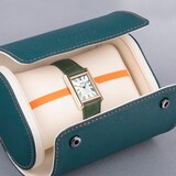 Accurist Rectangle Green Leather Strap 26mm Watch