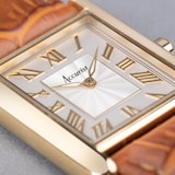 Accurist Rectangle Tan Leather Strap 26mm Watch