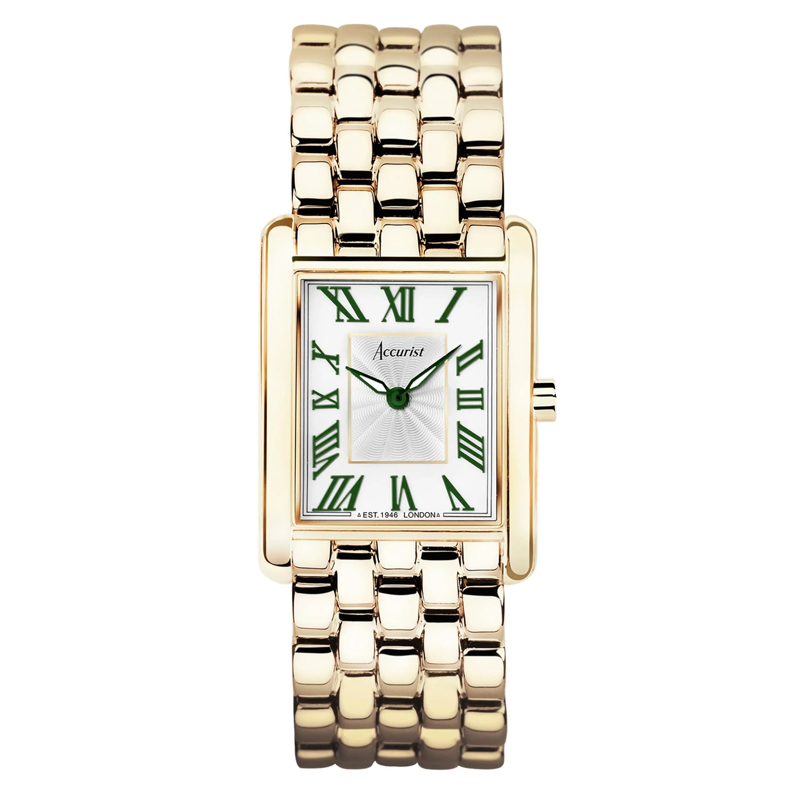 Accurist Rectangle Stainless Steel White Dial Ladies Watch Accurist Rectangle Stainless Steel White Dial Ladies Watch