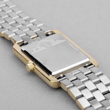 Accurist Rectangle Two Tone Stainless Steel Bracelet 26mm Watch