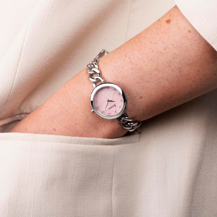 Accurist Jewellery Stainless Steel Chain Bracelet 28mm Watch