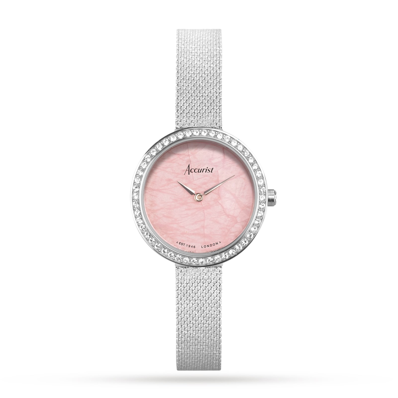 Accurist Jewellery Stainless Steel Mesh Bracelet 28mm Watch