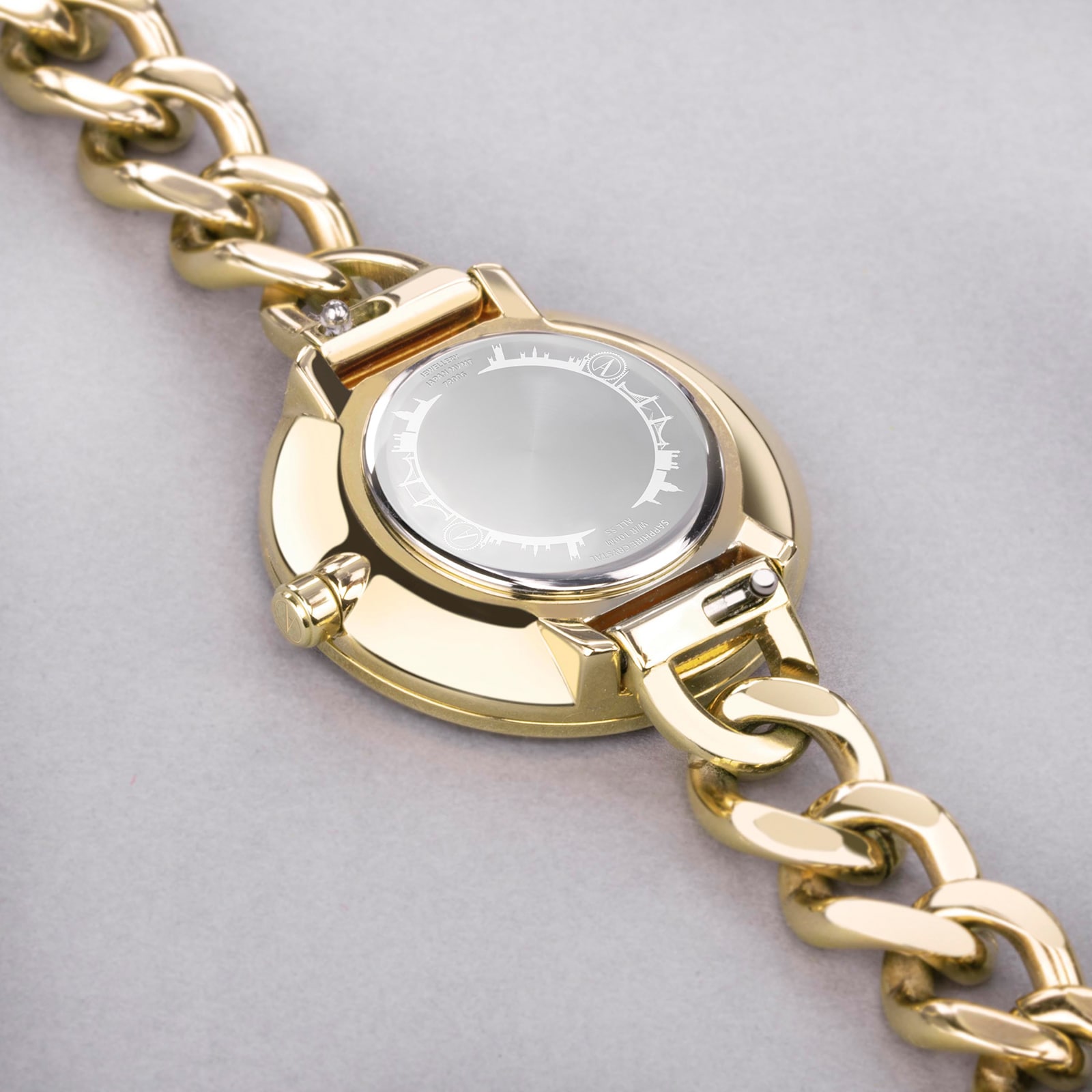 Accurist Jewellery Stainless Steel Chain Bracelet 28mm Watch