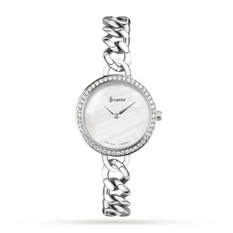 Accurist Jewellery Stainless Steel Chain Bracelet 28mm Watch Accurist Jewellery Stainless Steel Chain Bracelet 28mm Watch