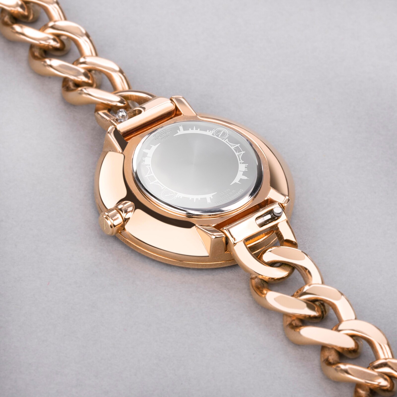 Accurist Jewellery Stainless Steel Chain Bracelet 28mm Watch