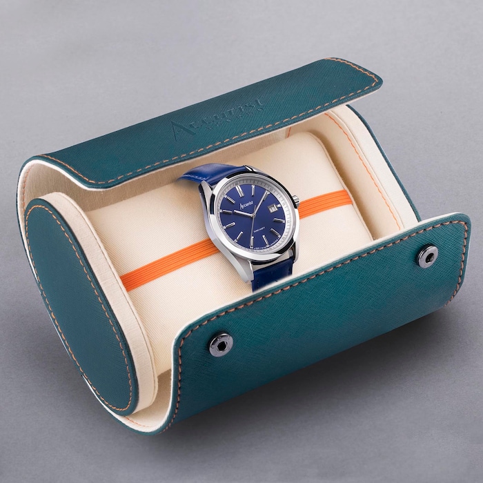 Accurist Everyday Blue Leather Strap 40mm Watch