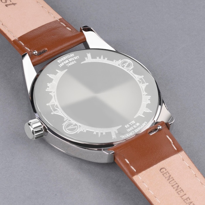 Accurist Everyday Brown Leather Strap 40mm Watch
