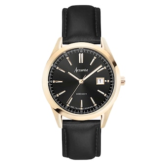 Accurist Everyday Black Dial Mens Watch