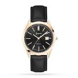Accurist Everyday Black Leather Strap 40mm Watch