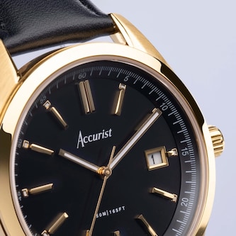 Accurist Everyday Black Dial Mens Watch