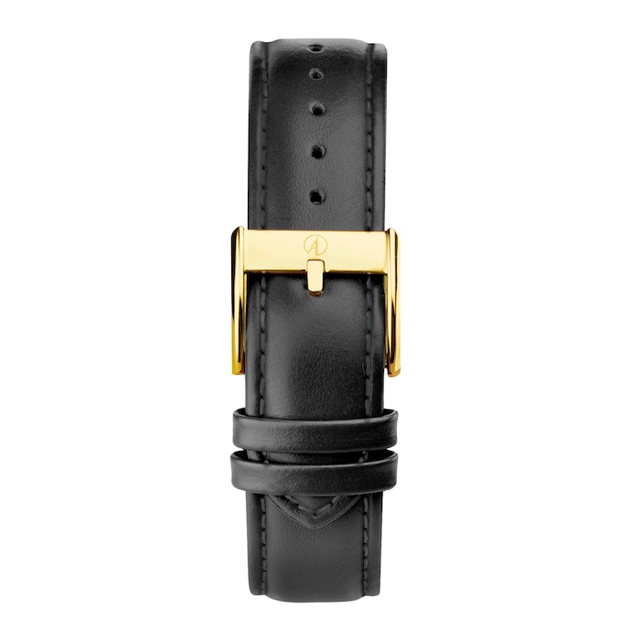 Accurist Everyday Black Leather Strap 40mm Watch